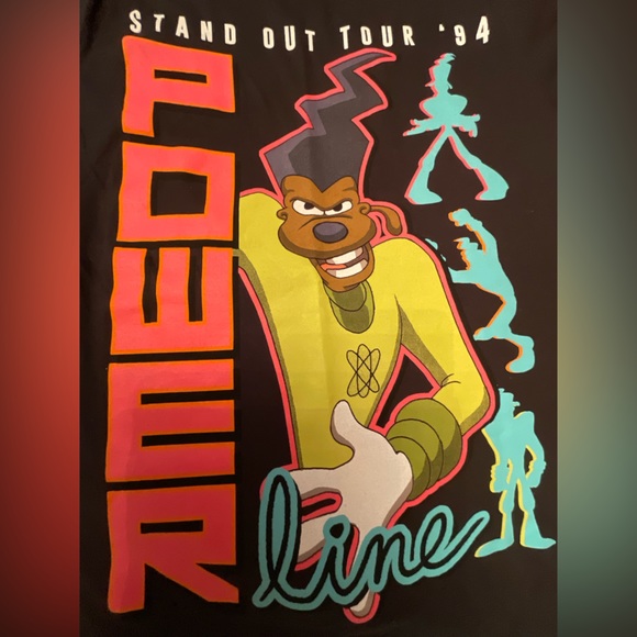A Goofy Movie Powerline Stand Out Tour ‘94 Men’s/Unisex T-Shirt Size Small - Picture 3 of 6